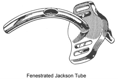 Canules de trachéotomie améliorées Jackson - Longueur normale. Avec fenestration